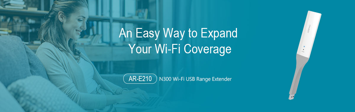 AR-E210 N300 Wi-Fi USB Range Extender